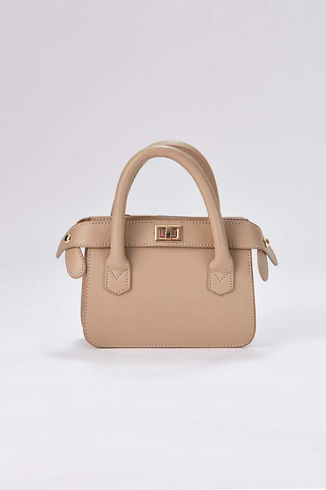 Seven Streets Beige Nude Sand Earth Tone Mini Bag - seven.streets - Liverpool
