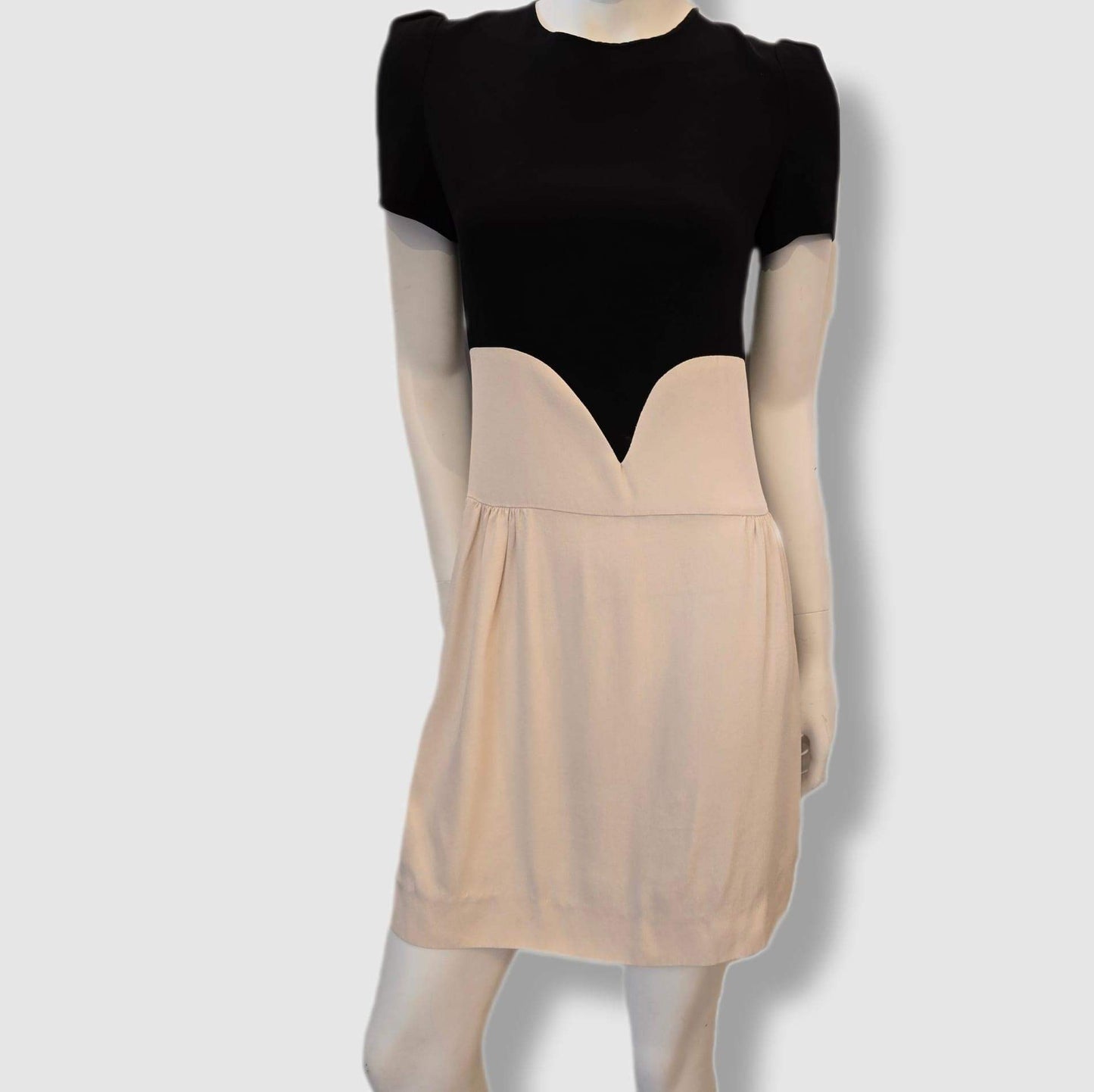 Victoria beckham black & cream dress – UK size 8
