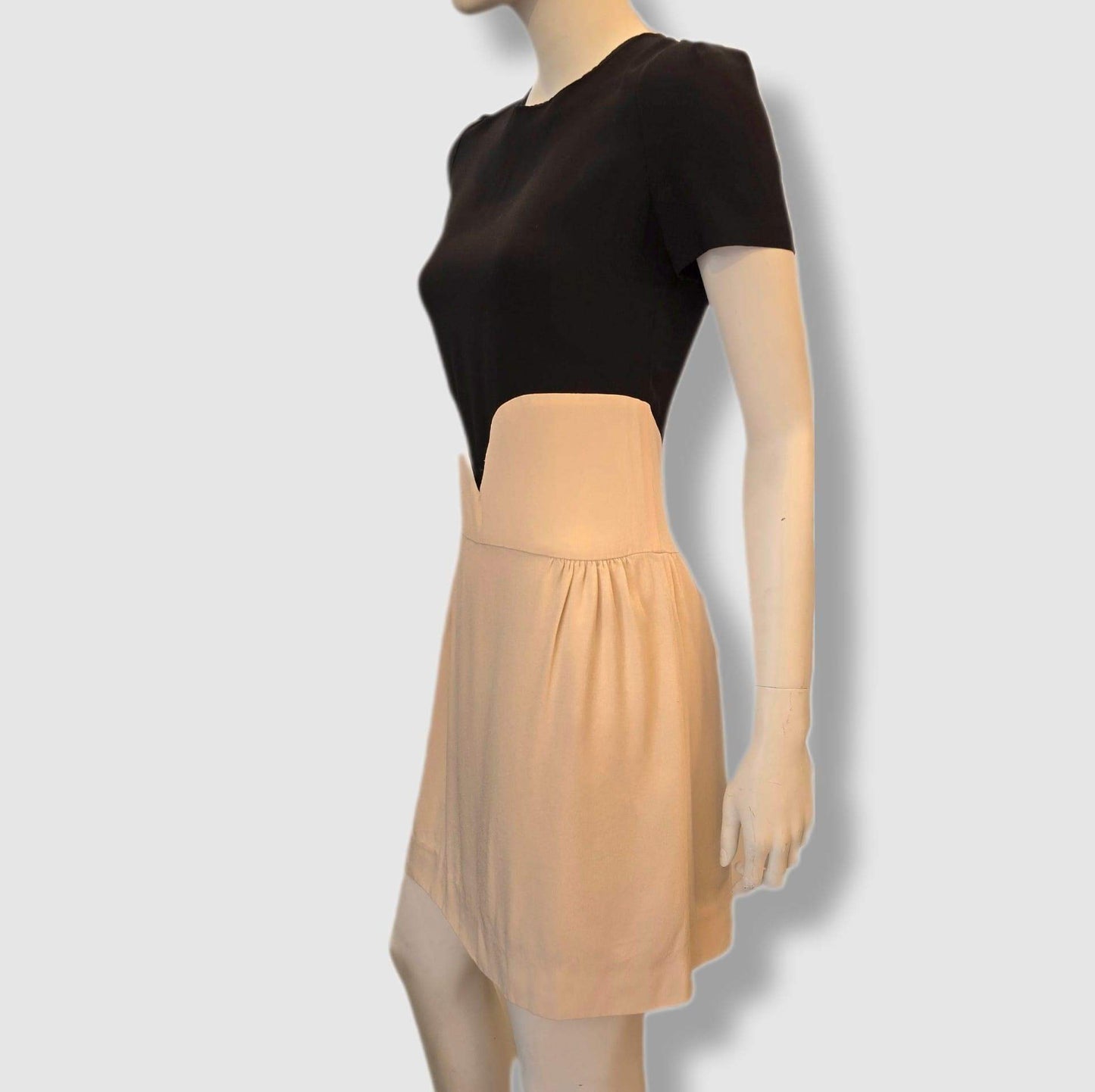 Victoria beckham black & cream dress – UK size 8