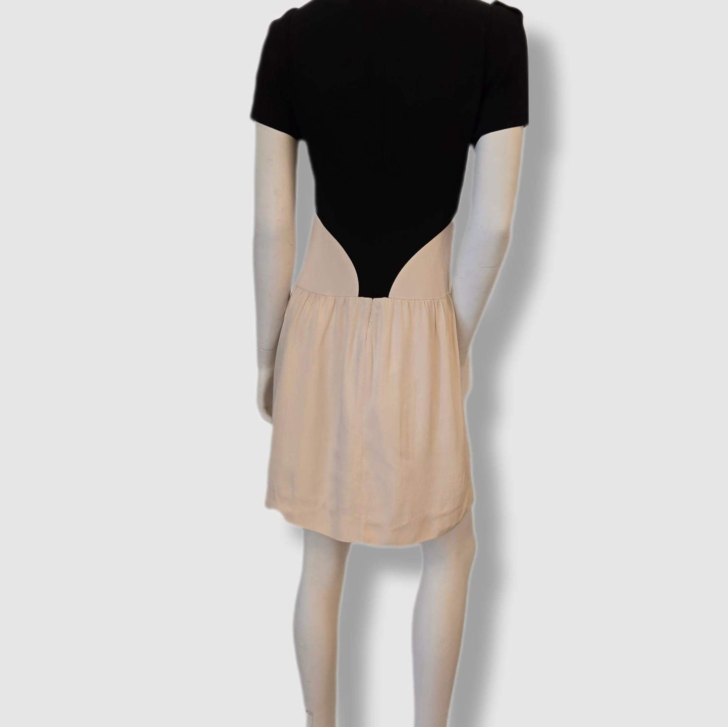 Victoria beckham black & cream dress – UK size 8