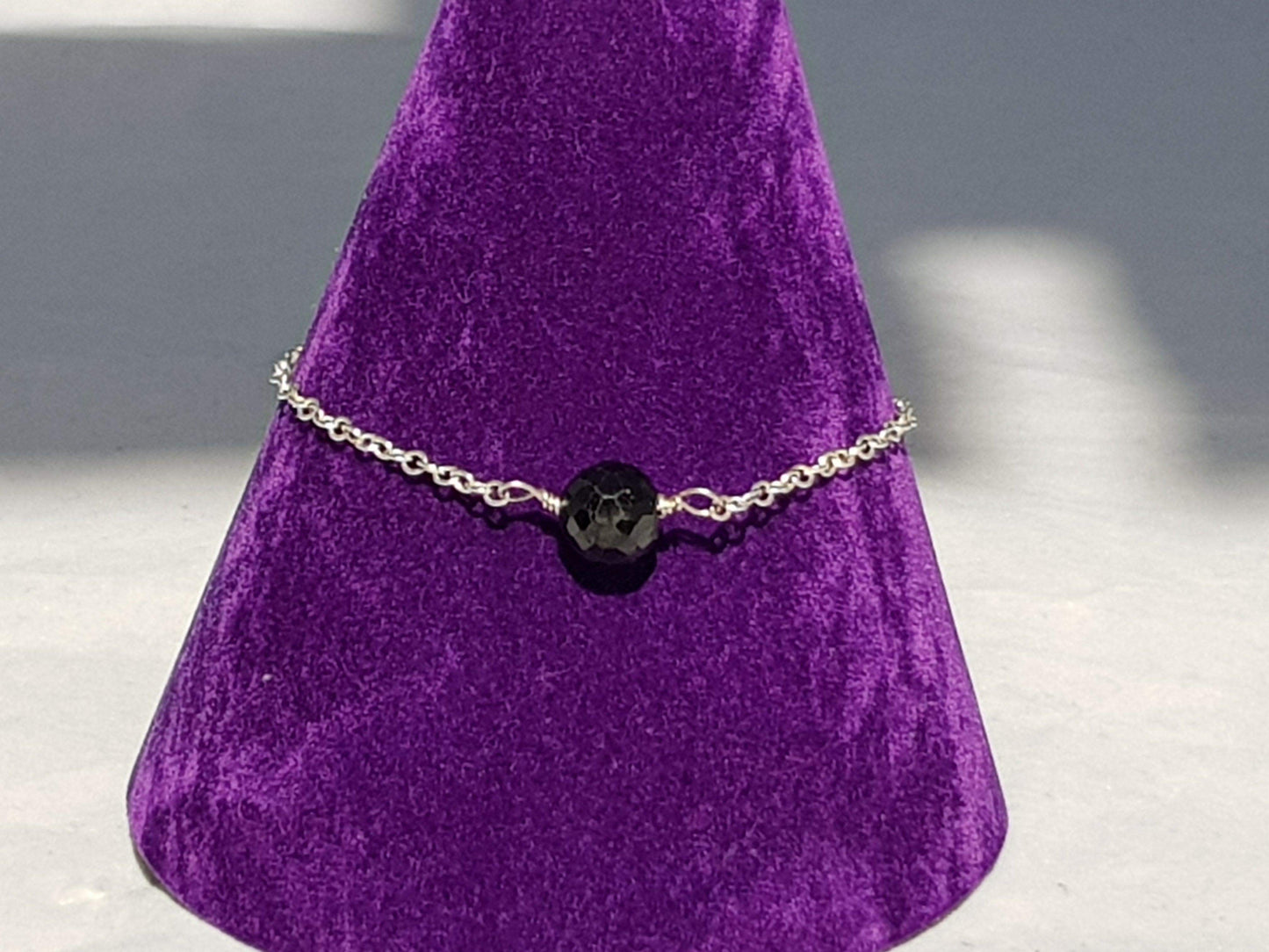Touch of Gems: Black Spinel Bracelet - seven.streets - Liverpool