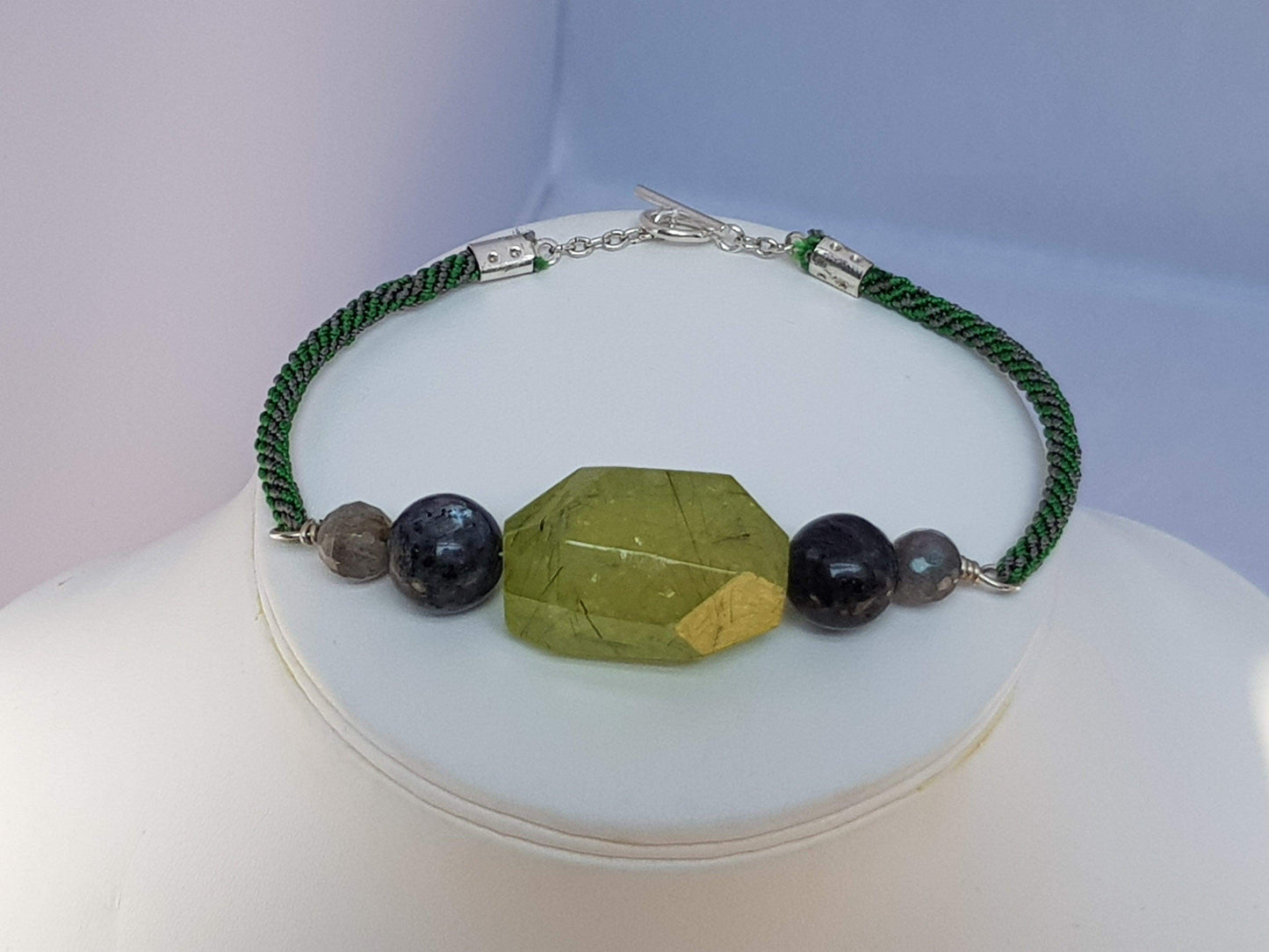 Touch of Gems: Green with Envy Bracelet - seven.streets - Liverpool