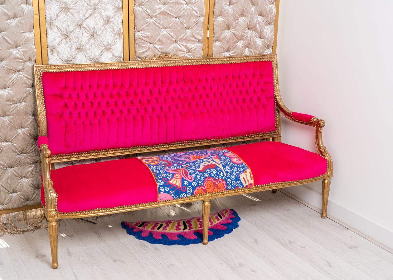 Hot Pink Antique Bench - seven.streets - Liverpool