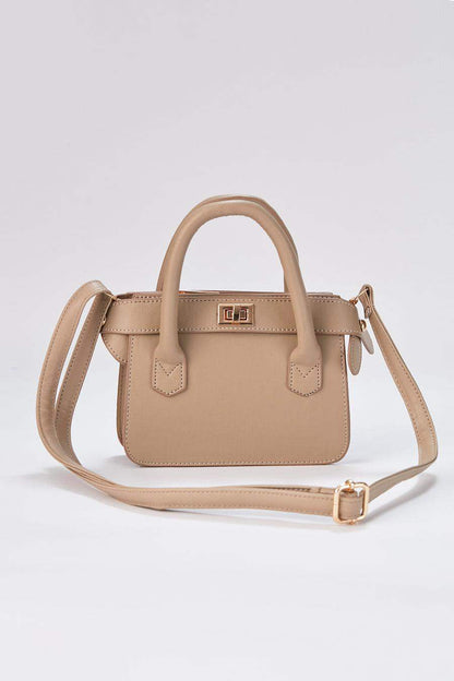 Seven Streets Beige Nude Sand Earth Tone Mini Bag - seven.streets - Liverpool