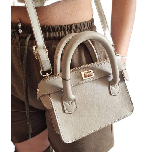 Seven Streets Beige Nude Sand Earth Tone Mini Bag - seven.streets - Liverpool