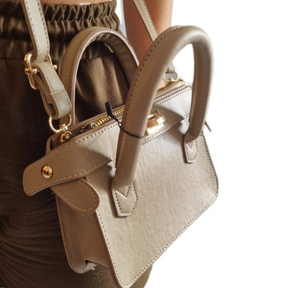 Seven Streets Beige Nude Sand Earth Tone Mini Bag - seven.streets - Liverpool