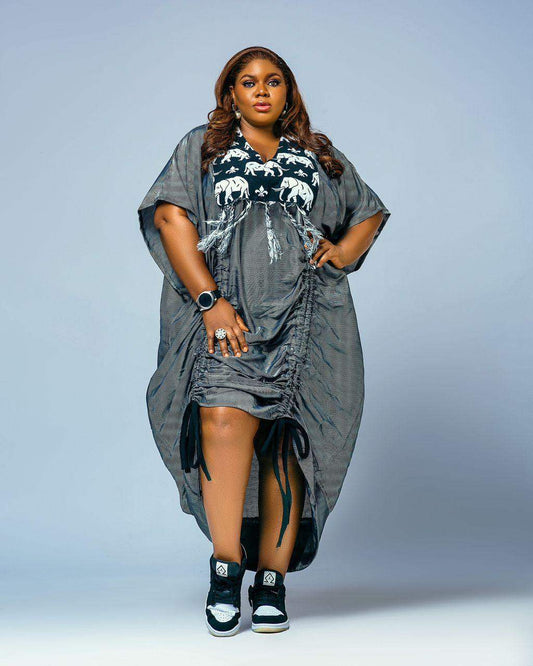 Kaftan Elephant square dress by Jazz Effect