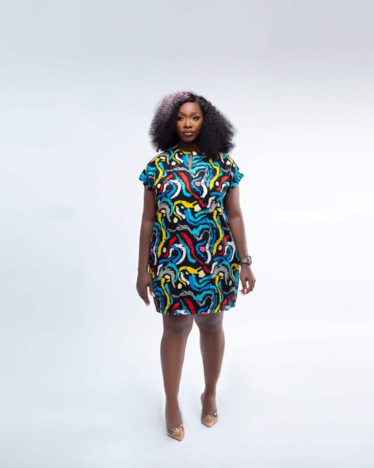 Print dress by enclozure thrillz