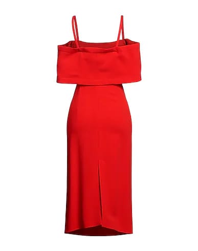 Victoria Beckham Off-Shoulder Bandeau Dress - Tomato (UK 8) (preloved)