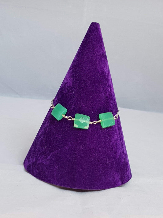 Touch of Gems: Chrysoprase Bracelet - seven.streets - Liverpool